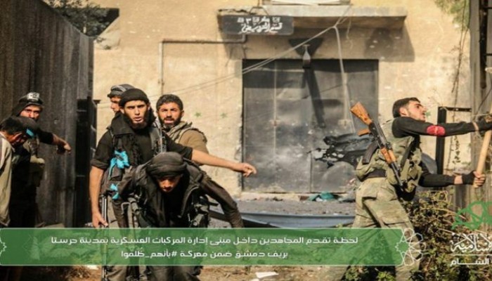 معارك عنيفة شرقي دمشق وأحرار الشام تتقدم‎