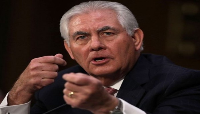 تيلرسون يلتقي وزير خاجية قطر ويهاتف ولي العهد السعودي