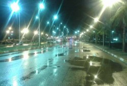الأمطار تضرب شوارع دمياط