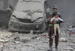 مقتل 34 مدنيا بينهم 15 طفلا بقصف للنظام على الغوطة