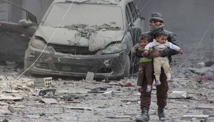 مقتل 34 مدنيا بينهم 15 طفلا بقصف للنظام على الغوطة