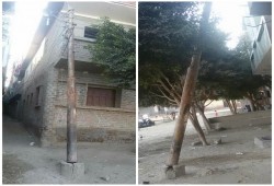 أعمدة الإنارة وأبراج الكهرباء تهدد قرى المنيا