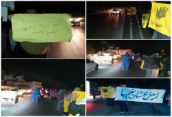 سلسلة بشرية لأهالي النوبارية تنديداً باختطاف الفتاة "سمية ماهر"