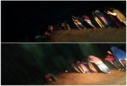 سلسلة بشرية لأهالي مركز دمنهور تأكيداً على رفضهم لحكم العسكر