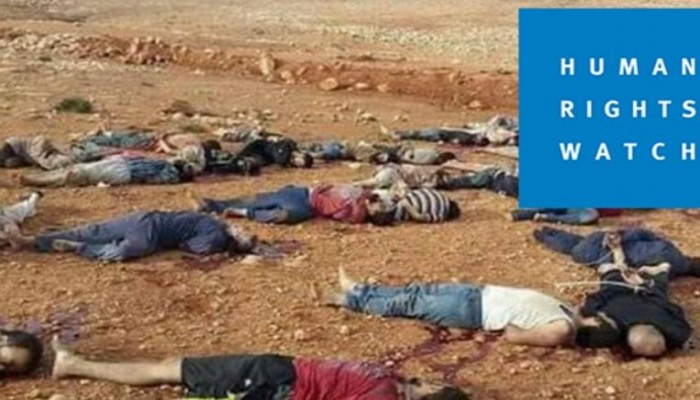 رايتس ووتش توثق شهادات أهالي ضحايا الإعدام الجماعي بليبيا