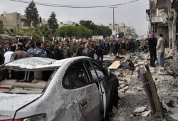 مقتل 7 أشخاص وجرح 8 آخرين بانفجار داخل حافلة بحمص