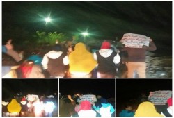 مسيرة ليلية لأهالي مركز دمنهور تنديداً بقرارات "ترامب"