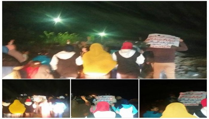 مسيرة ليلية لأهالي مركز دمنهور تنديداً بقرارات "ترامب"