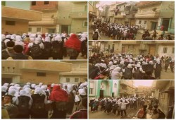 حركة بنات ثورية بحوش عيسى ترفع شعار" القدس عاصمة فلسطين"