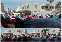 حركة طالبات ضد الانقلاب بدمنهور تنتفض نصرة للأقصى