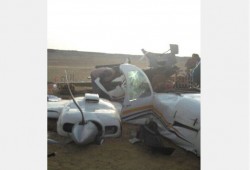 مصرع 3 أفراد فى سقوط طائرة تدريب مدنية بالفيوم