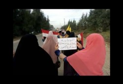 نصرة القدس.. ثوار النوبارية ينظمون سلسلة بشرية ومسيرة