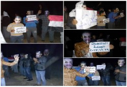 وقفة احتجاجية لأهالي الدلنجات دعماً للقضية الفلسطينيية ومطالبة برحيل العسكر