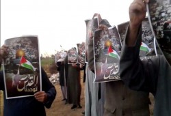 سلسلة بشرية ومسيرة بكفر الشيخ ترفع شعار "القدس توحدنا"