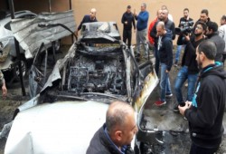 انفجار سيارة مفخخة بمدينة صيدا جنوب لبنان