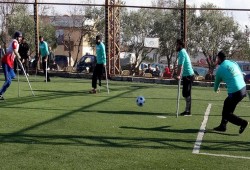 إدلب السورية تحتضن مباراة كرة قدم لمبتوري الأطراف