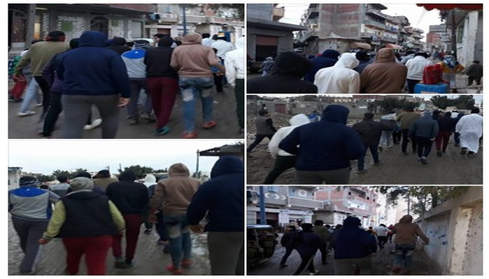 وقفة ومسيرة لـ "شباب حوش عيسى" ضمن فعاليات "ذكرى الثورة"