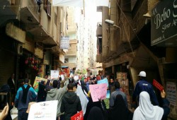 رغم سوء الأحوال الجوية والمطر.. مسيرة لثوار فيصل بالجيزة تحت شعار "يناير الحرية..لنا عودة"