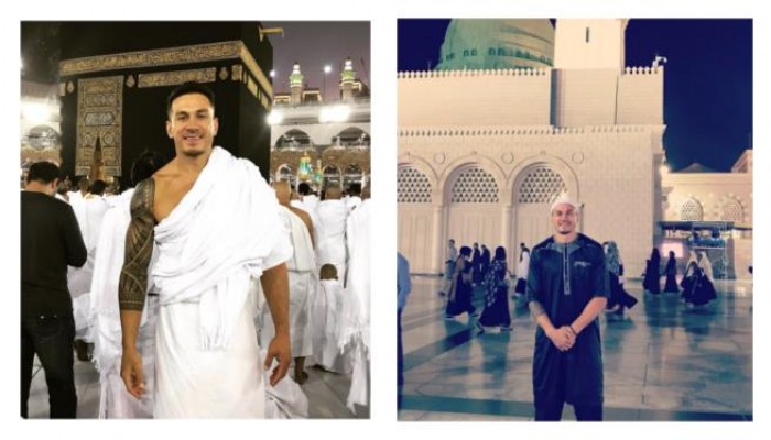 بطل عالمي شهير يزور الكعبة ويثير تعليقات مختلفة