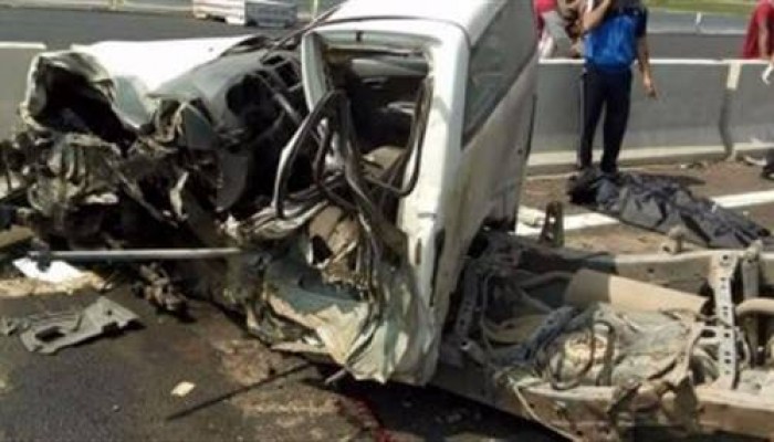 مصرع وإصابة 40 شخصا في حادث تصادم ثلاث سيارات بالمنيا