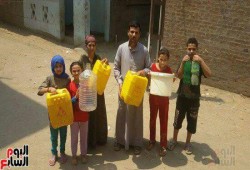 قطع المياة فى مدينة فاقوس لليوم التاسع على التوالى وسط غضب الأهالي