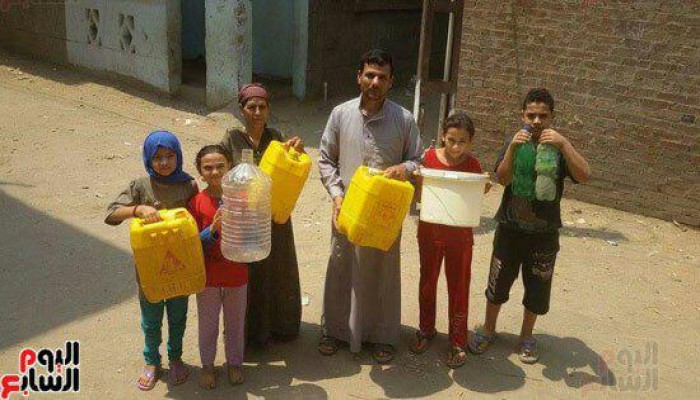 قطع المياة فى مدينة فاقوس لليوم التاسع على التوالى وسط غضب الأهالي