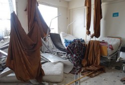 مقاتلات روسية تقصف مستشفى أورينت بريف إدلب السورية