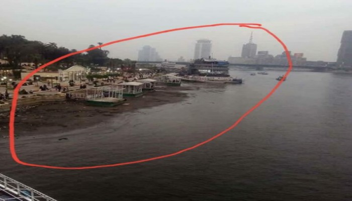 انحسار منسوب مياه النيل رغم انتهاء السدة الشتوية