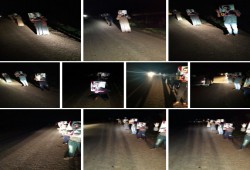 سلسلة بشرية في أبو حمص ضد صفقة الخائن مع الصهاينة