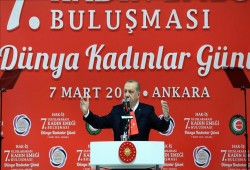 أردوغان: من سكت عن مقتل مليون شخص في سوريا لا يدافع عن حقوق المرأة