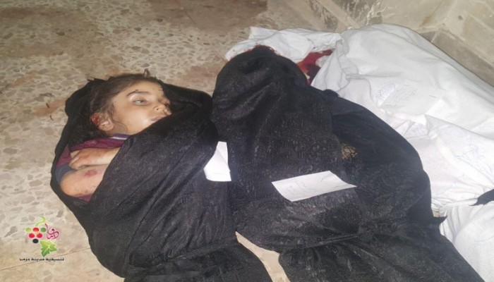 ارتقاء 8 شهداء جراء قصف همجي "روسي - أسدي" على مدينتي دوما وحرستا