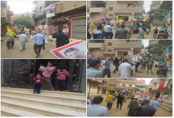 مسيرة لثوار العدوة مسقط رأس الرئيس مرسي ترفض مسرحية الانتخابات