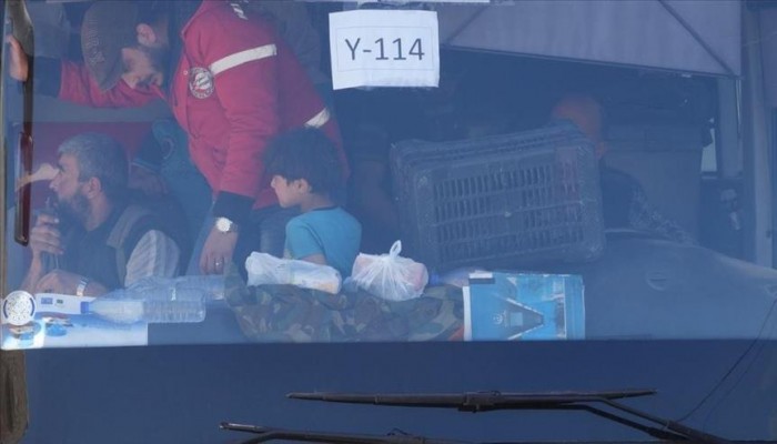 القافلة الحادية عشرة من مهجري الغوطة تصل إدلب وحلب