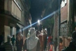 حوش عيسى تهتف لنصرة غزة وترفع صور الرئيس مرسي