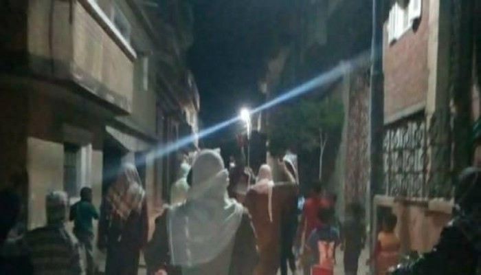 حوش عيسى تهتف لنصرة غزة وترفع صور الرئيس مرسي