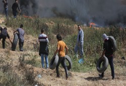 مسيرة العودة بيومها التاسع .. 9 إصابات برصاص الاحتلال شرق القطاع