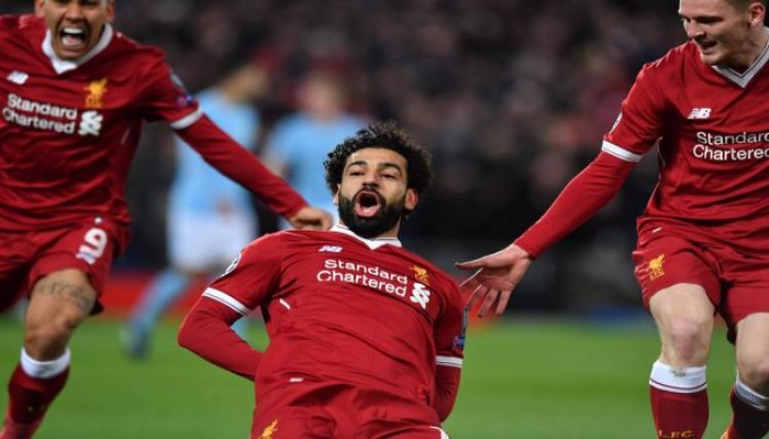 محمد صلاح أساسيًا بجوار فيرمينو وماني أمام مانشستر سيتي