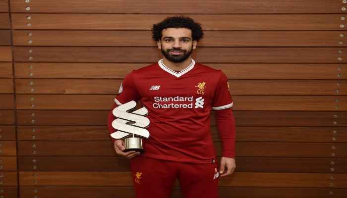 محمد صلاح يتوج بجائزة الشهر لنادى ليفربول للمرة الـ 6