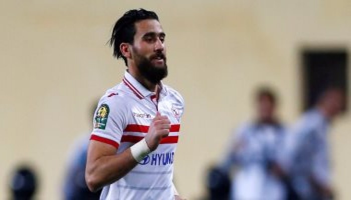 باسم مرسى يحرز هدف التقدم للزمالك فى مرمى الاتحاد السكندرى