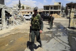 اشتباكات بدوما بين ميليشيات الأسد ومسلحين