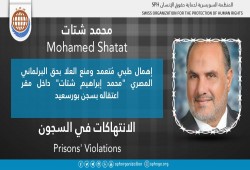 إهمال طبي مٌتعمد ومنع العلاج بحق المعتقل "محمد شتات" بسجن بورسعيد