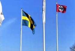 مجهولون يرفعون العلم النازي فوق مبانٍ رسمية بستوكهولم