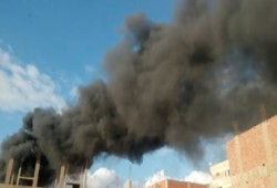 حريق بشركة لتشكيل المعادن وصناعة البلاستيك في المنوفية