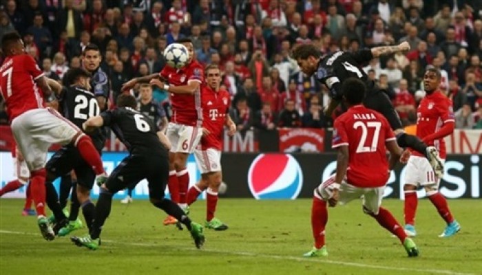 قناة مفتوحة تنقل لقاء ريـال مدريد وبايرن على نايل سات