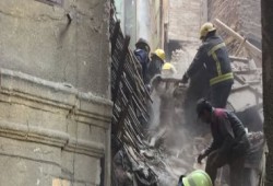 إصابة 6 مواطنين فى انهيار جزئى بعقار محرم بك بالإسكندرية