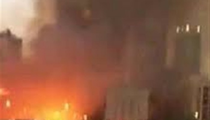 حريق هائل بمحول كهرباء الزهراء بسوهاج