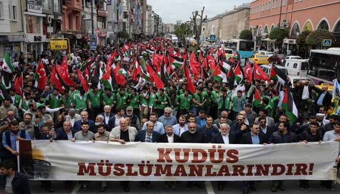 مظاهرات جماهيرية حاشدة بعدة عواصم دعما لمسيرات العودة