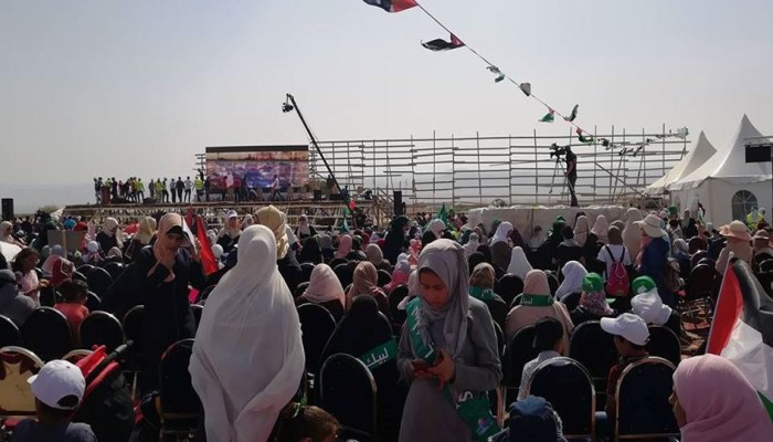 آلاف الأردنيين يشاركون في مسيرة العودة بـ"سويمة"