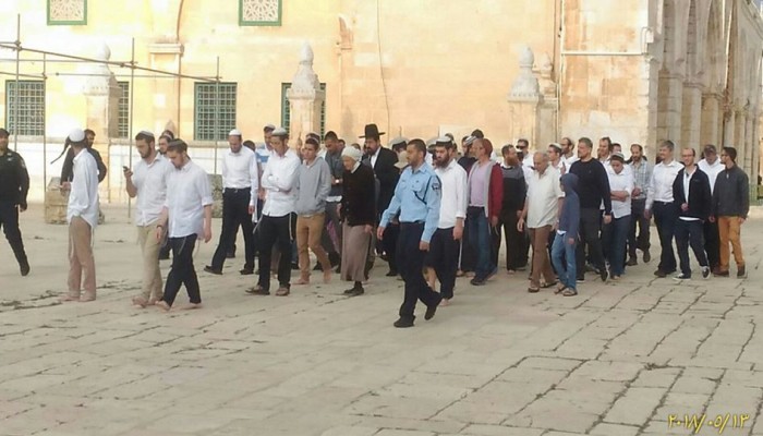 أكثر من 350 مستوطنا يقتحمون الأقصى.. وتوتر كبير بالمسجد