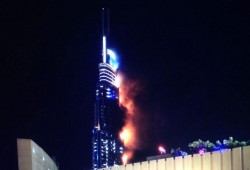 السيطرة على حريق في برج بدبي